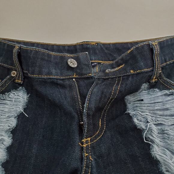 Carmar Distressed Cut Off Denim Shorts - Picture 8 of 9